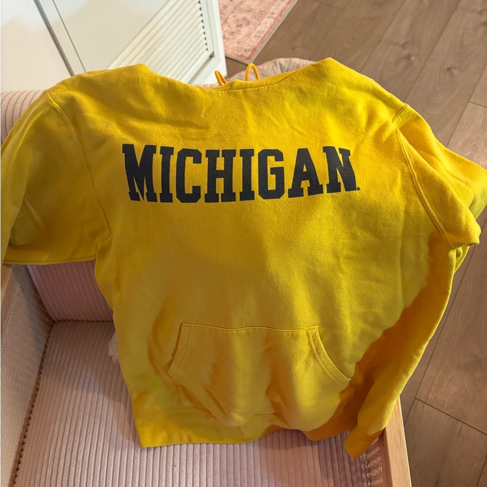 Champion Yellow Michigan Sweatshirt